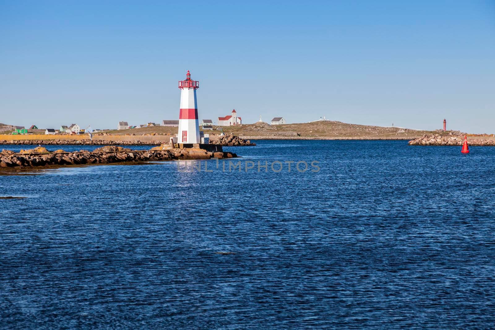 Saint Pierre Lighthouse. Saint Pierre, Saint Pierre and Miquelon.