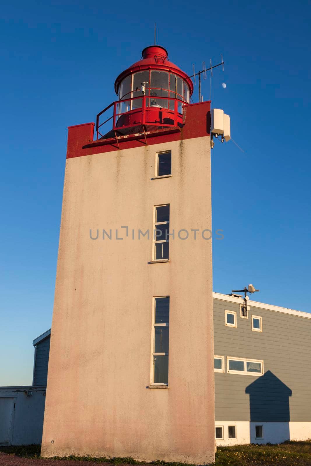 Tete de Galantry Lighthouse in Saint Pierre. Saint Pierre, Saint Pierre and Miquelon.