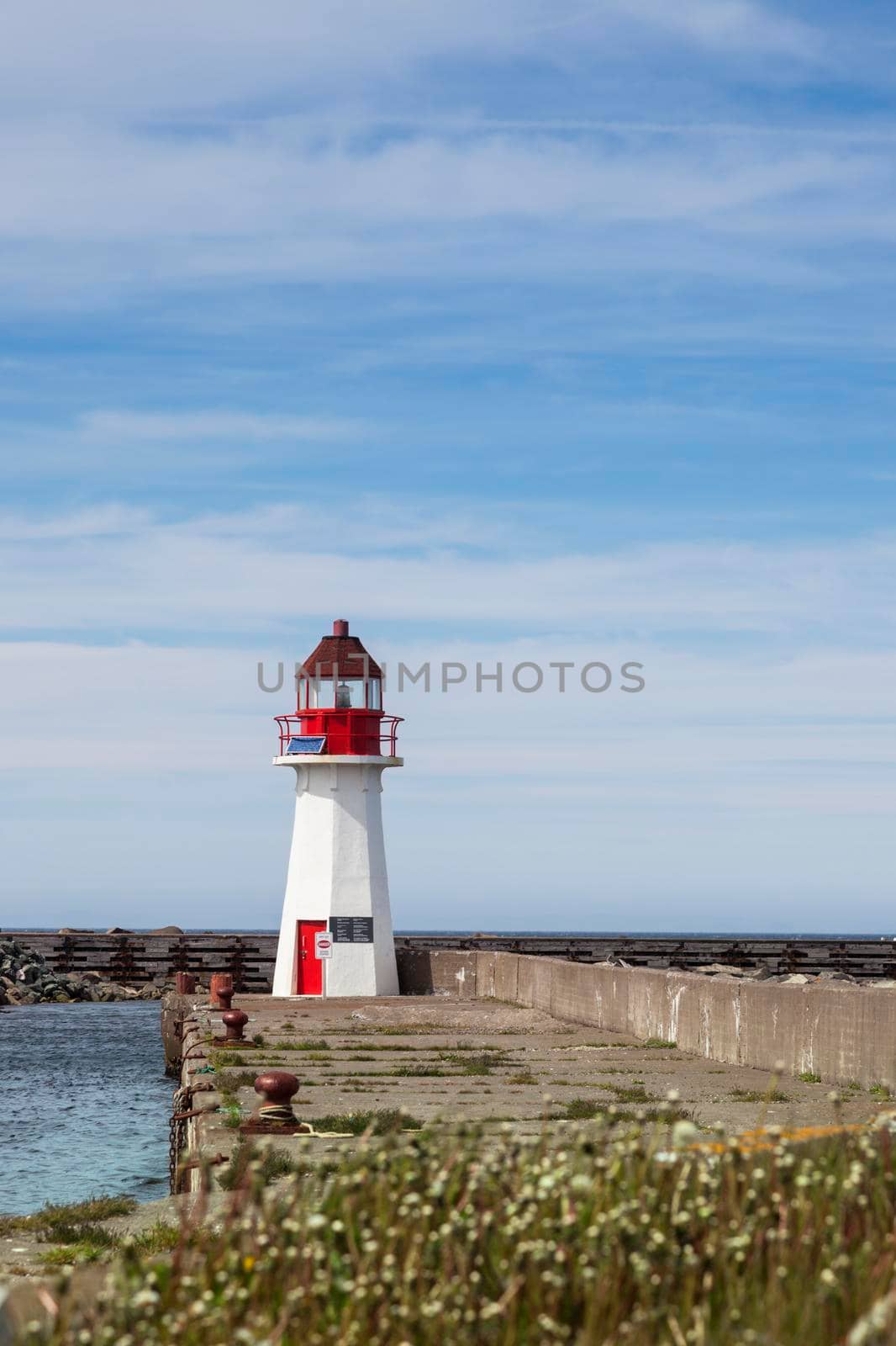 Grand Bank Wharf Lighthouse. Newfoundland and Labrador, Canada.