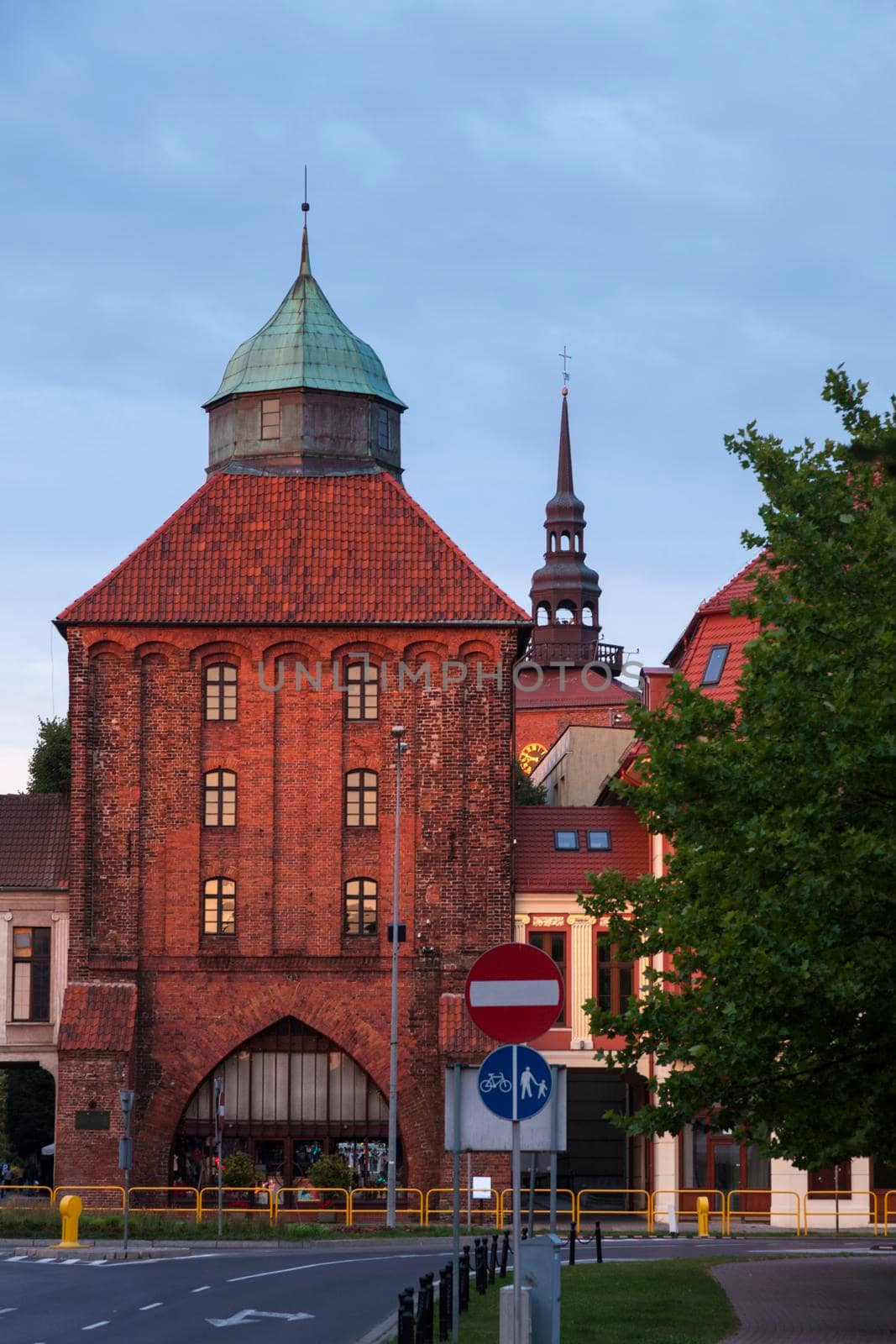 New Gate in Slupsk. Slupsk, Pomerania, Poland.