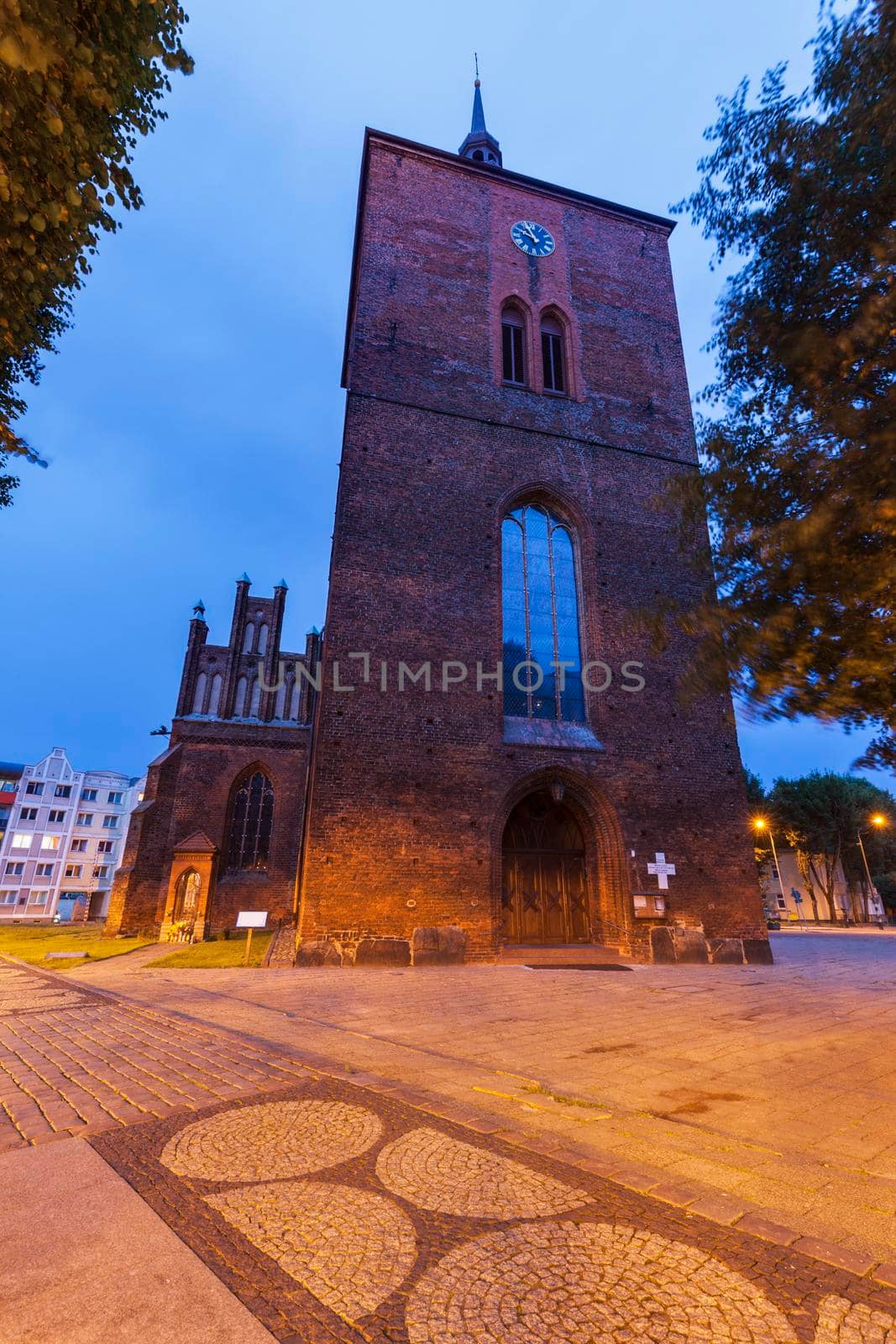 Church Of the Blessed Virgin Mary in Slupsk. Slupsk, Pomerania, Poland.