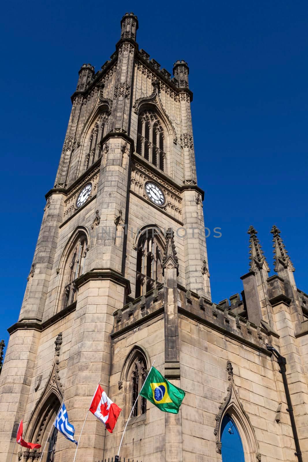 St Luke Church in Liverpool. Liverpool, North West England, UK.