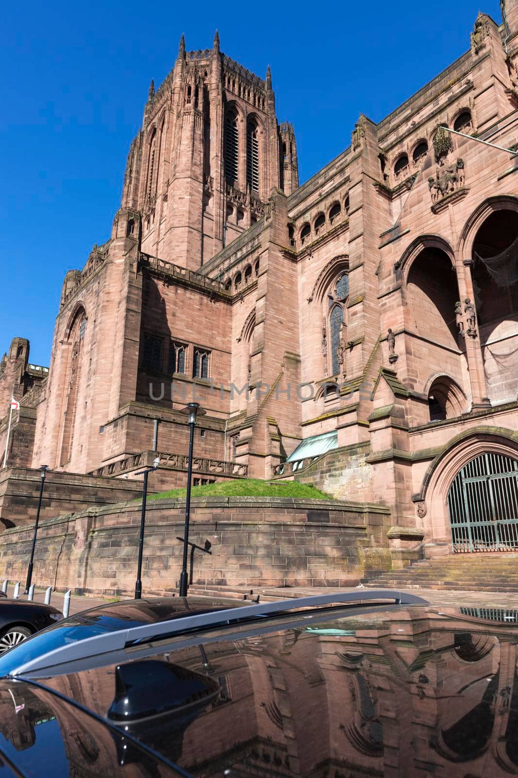 Liverpool Anglican Cathedral. Liverpool, North West England, UK.