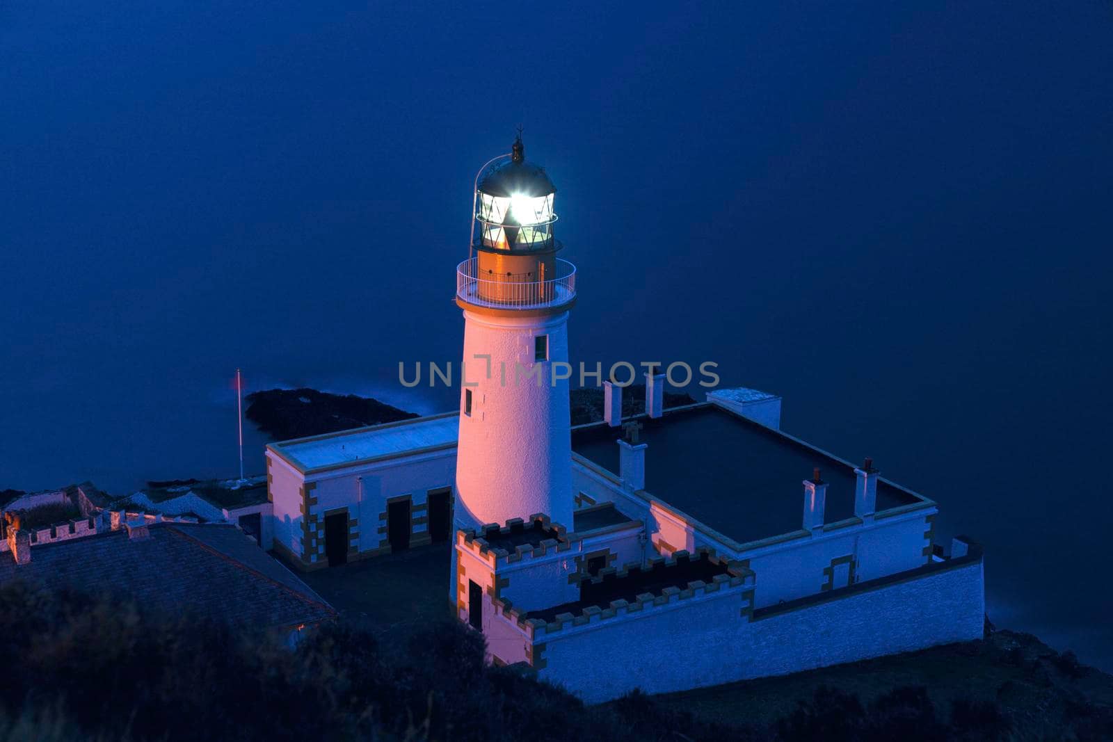 Douglas Head Lighthouse. Douglas, Isle of Man.