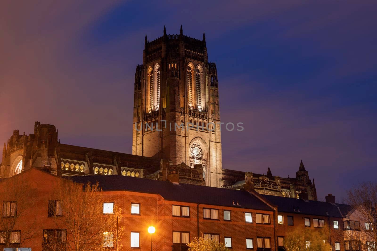 Liverpool Anglican Cathedral. Liverpool, North West England, UK.