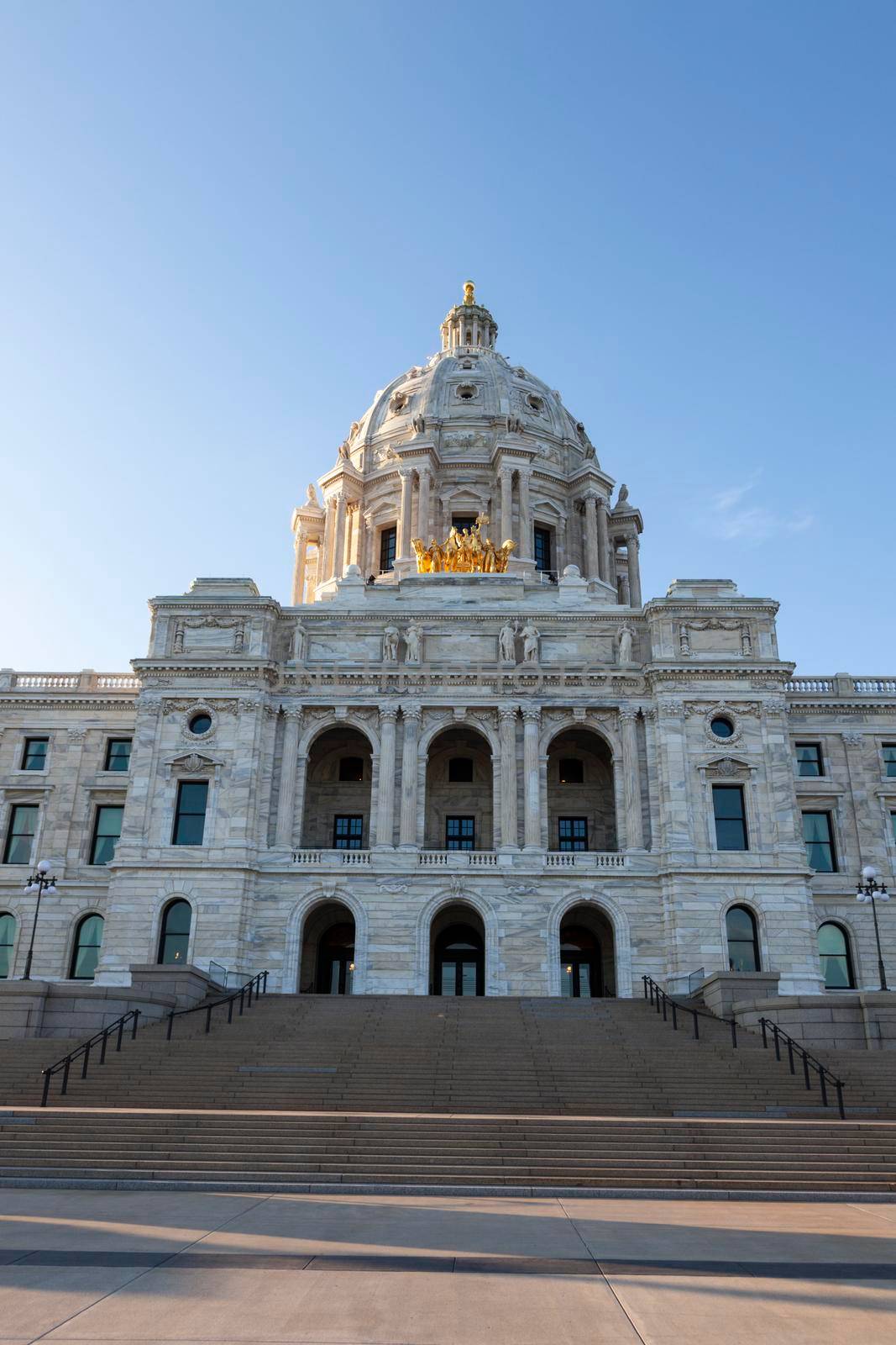 Minnesota State Capitol Building in St. Paul. St. Paul, Minnesota, USA.