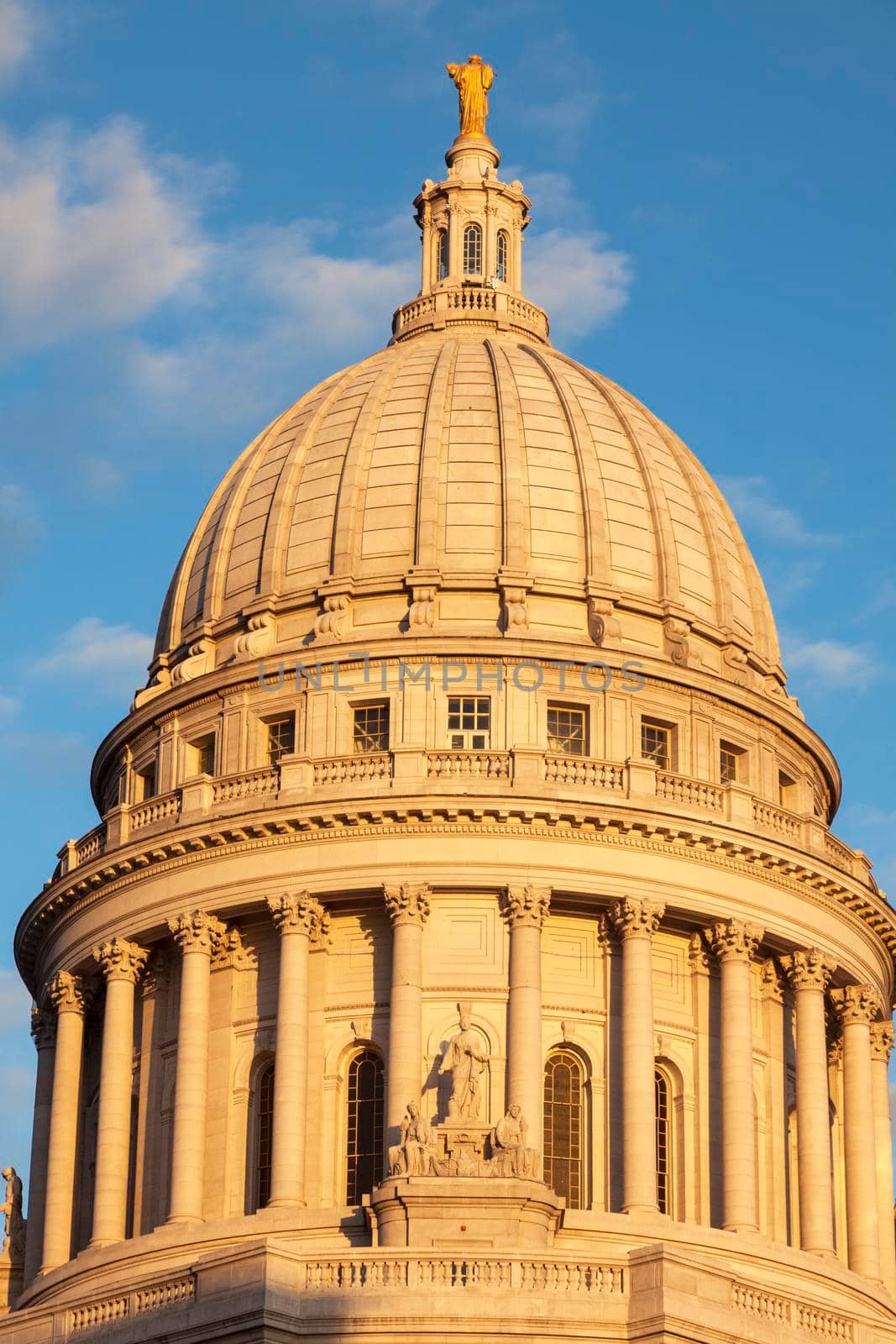 Wisconsin State Capitol Building in Madison. Madison, Wisconsin, USA.