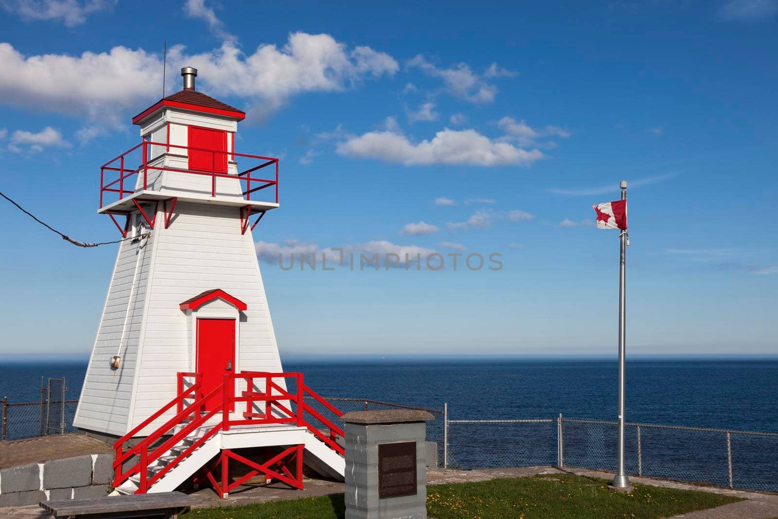 Fort Amherst Lighthouse in St. John's. St. John's, Newfoundland and Labrador, Canada.