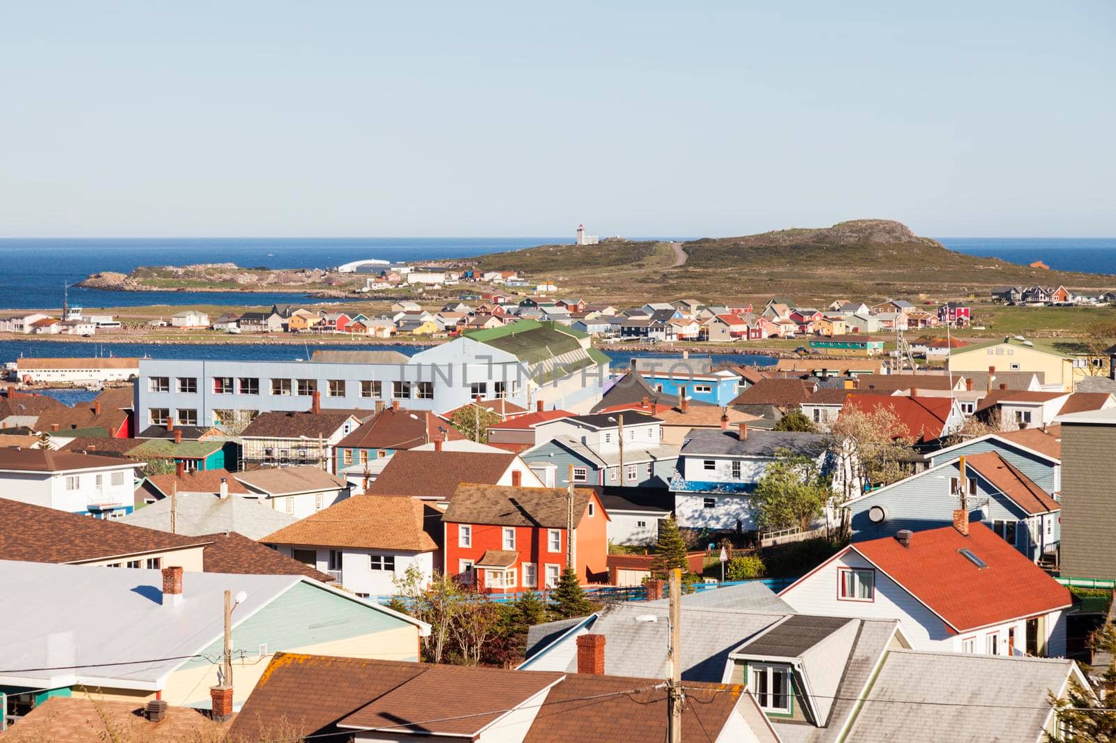 Saint Pierre panorama. Saint Pierre, Saint Pierre and Miquelon.