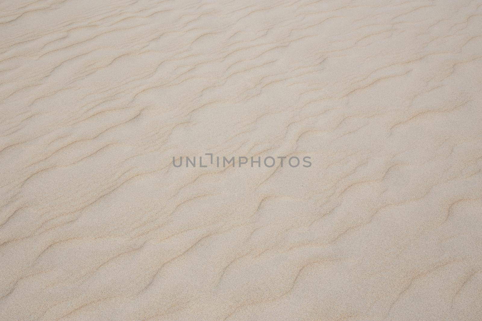 Sand surface on the beach Wave pattern