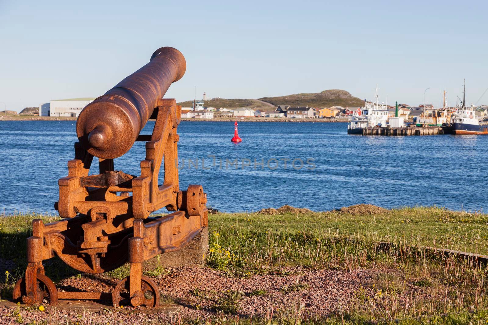 Old cannon in Saint Pierre. Saint Pierre, Saint Pierre and Miquelon.