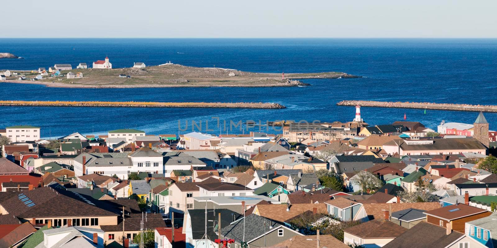 Saint Pierre panorama. Saint Pierre, Saint Pierre and Miquelon.