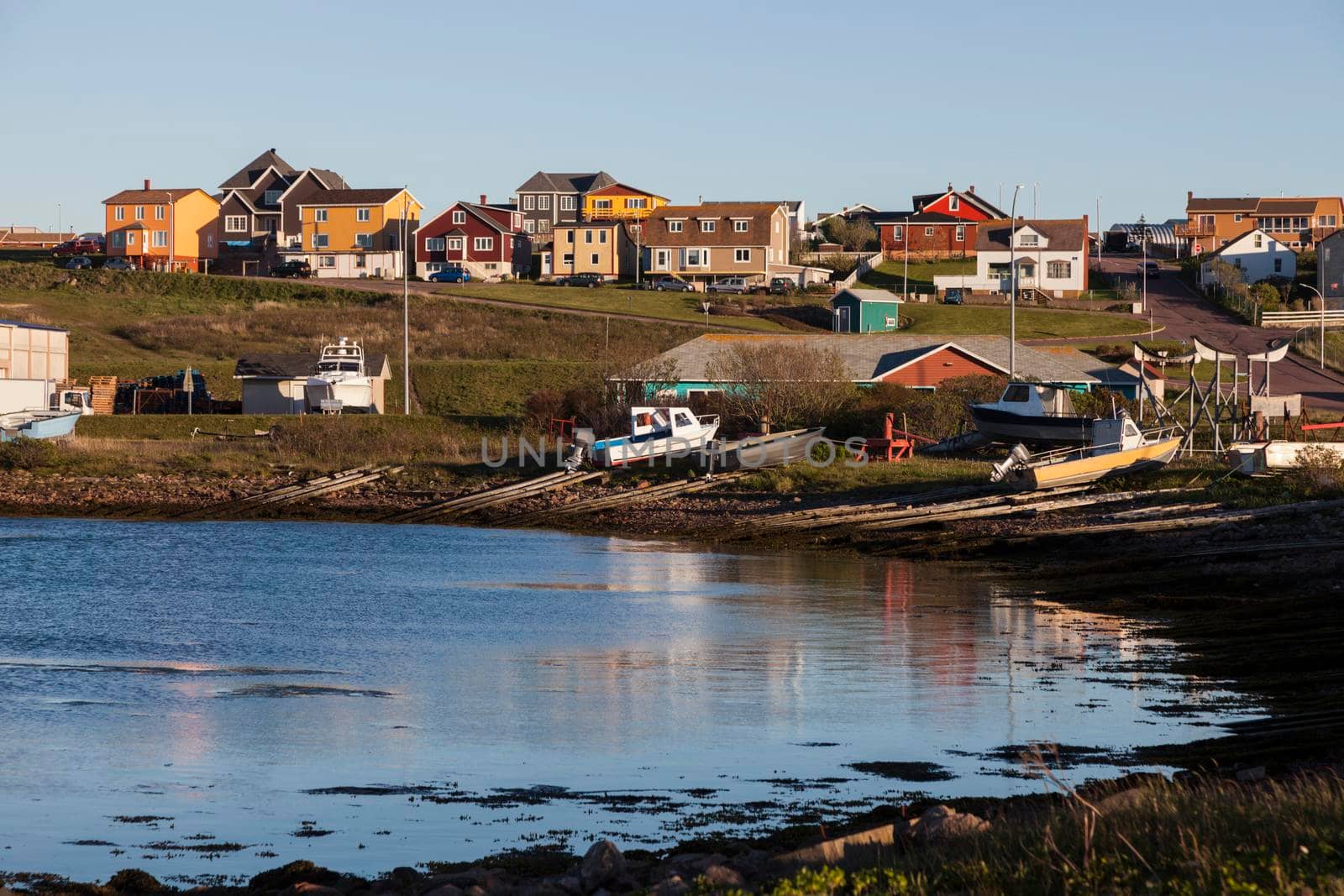 Saint Pierre - colorful panorama. Saint Pierre, Saint Pierre and Miquelon.