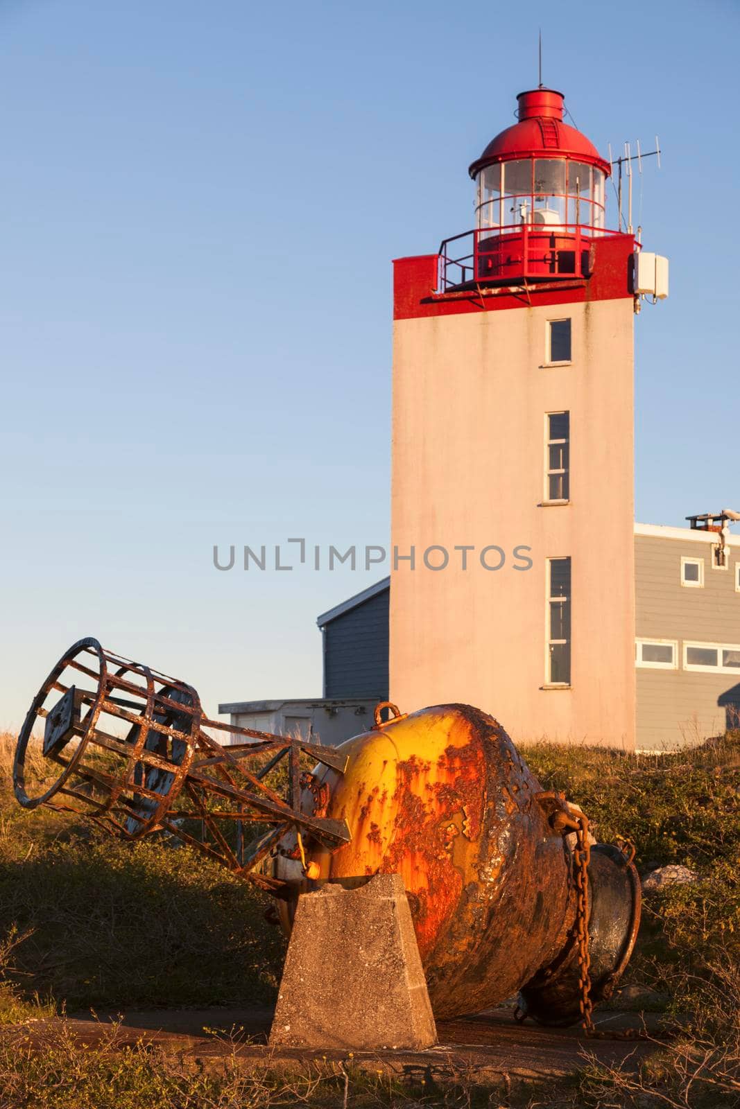 Tete de Galantry Lighthouse in Saint Pierre. Saint Pierre, Saint Pierre and Miquelon.
