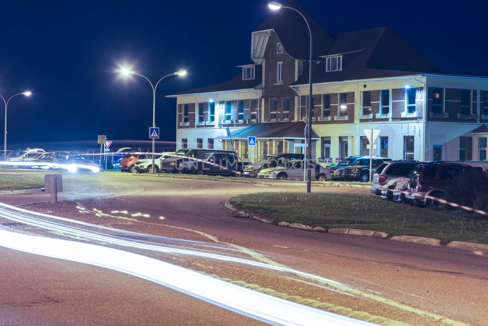 Saint Pierre harbor building. Saint Pierre, Saint Pierre and Miquelon.