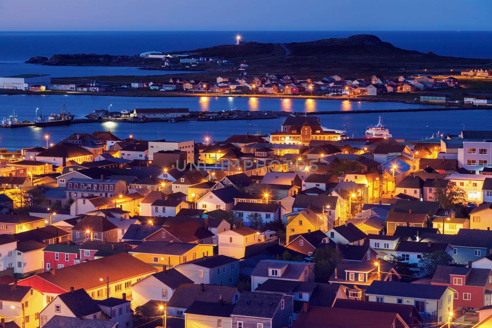 Saint Pierre panorama. Saint Pierre, Saint Pierre and Miquelon.