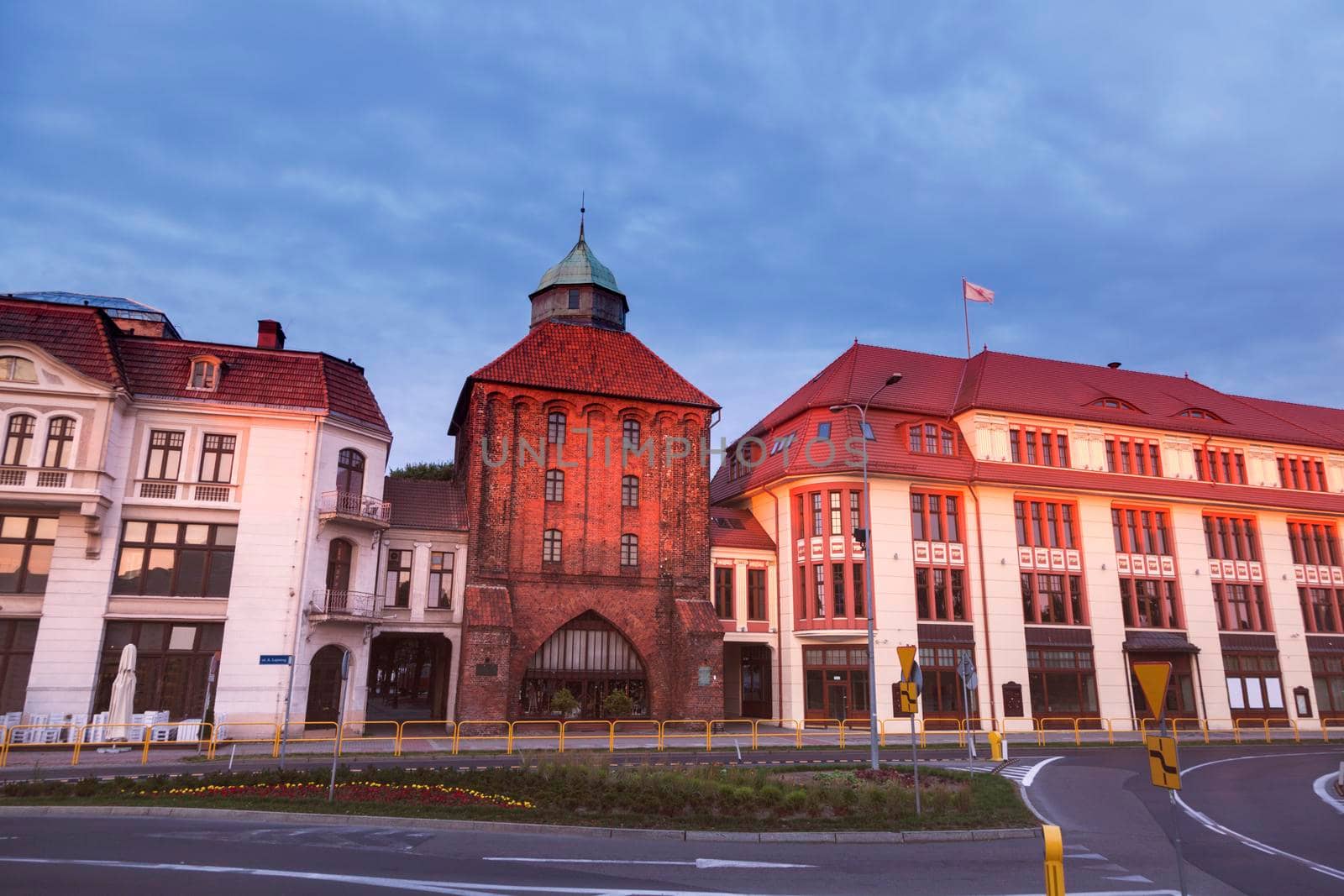 New Gate in Slupsk. Slupsk, Pomerania, Poland.