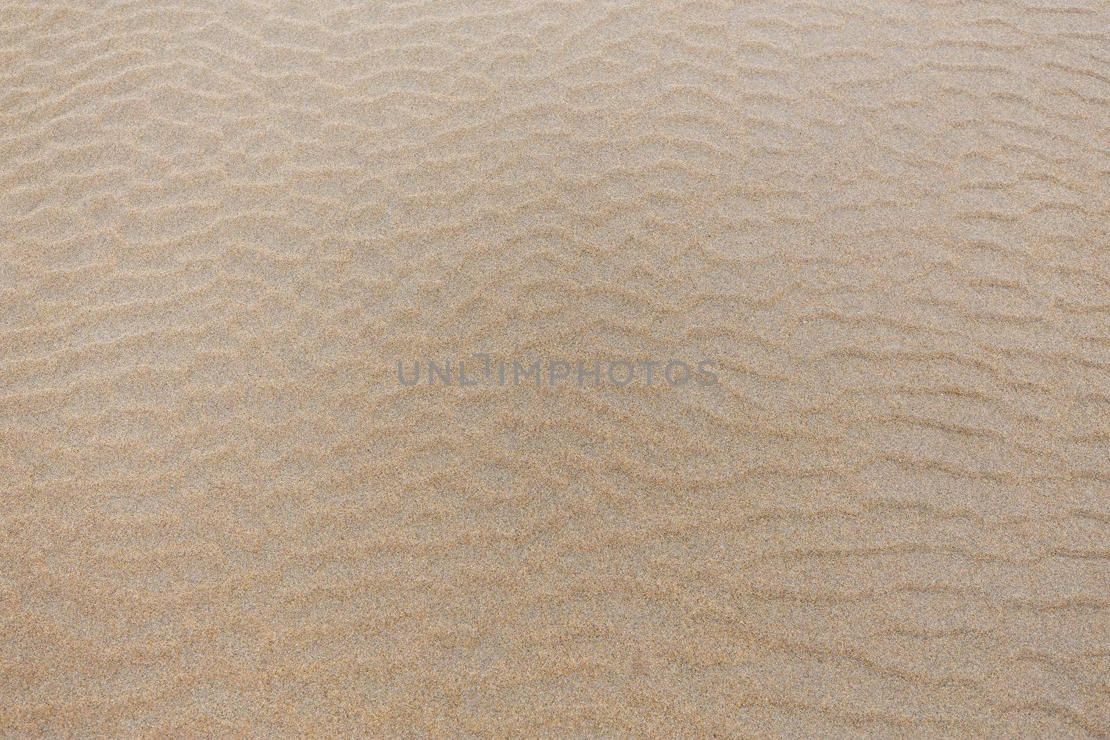 Sand surface on the beach Wave pattern