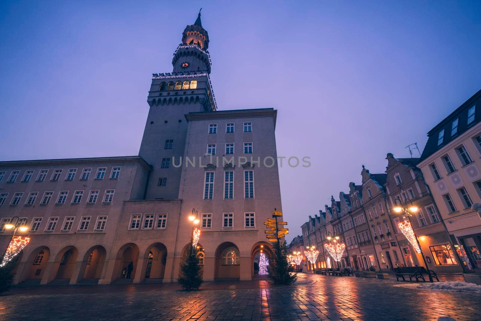 City Hall in Opole. Opole, Opolskie, Poland.