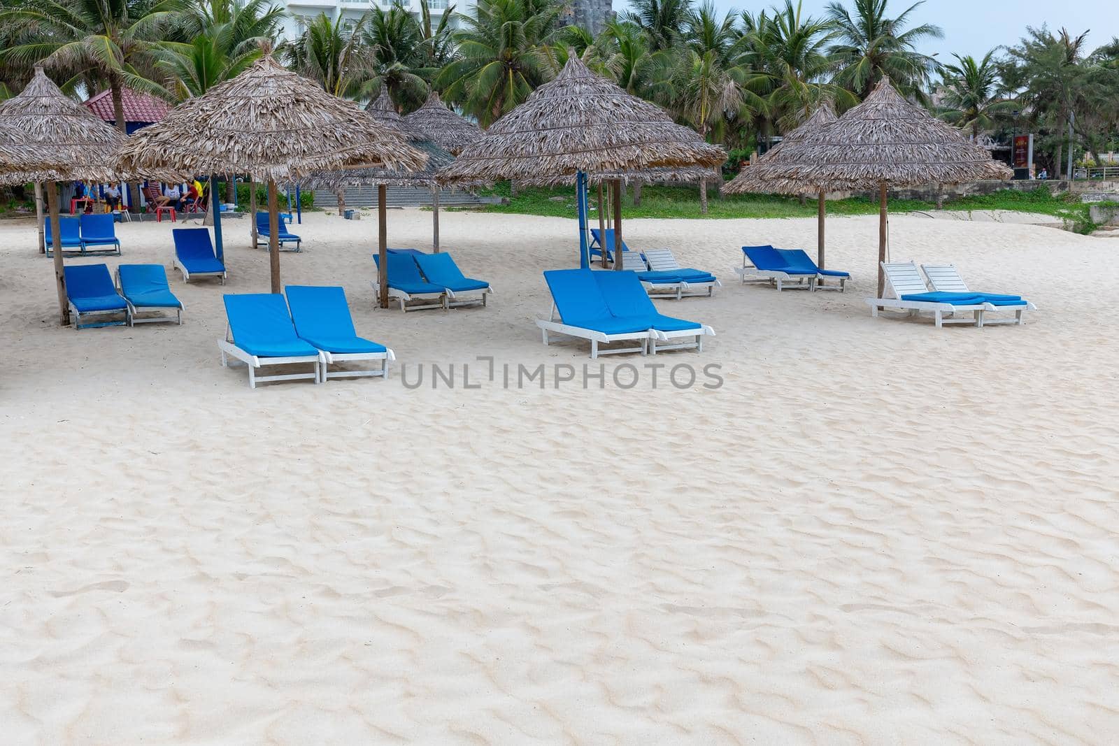 Danang, Vietnam: 9 May 2019 - My Khe beach is a beautiful beach in Danang city , Vietnam.