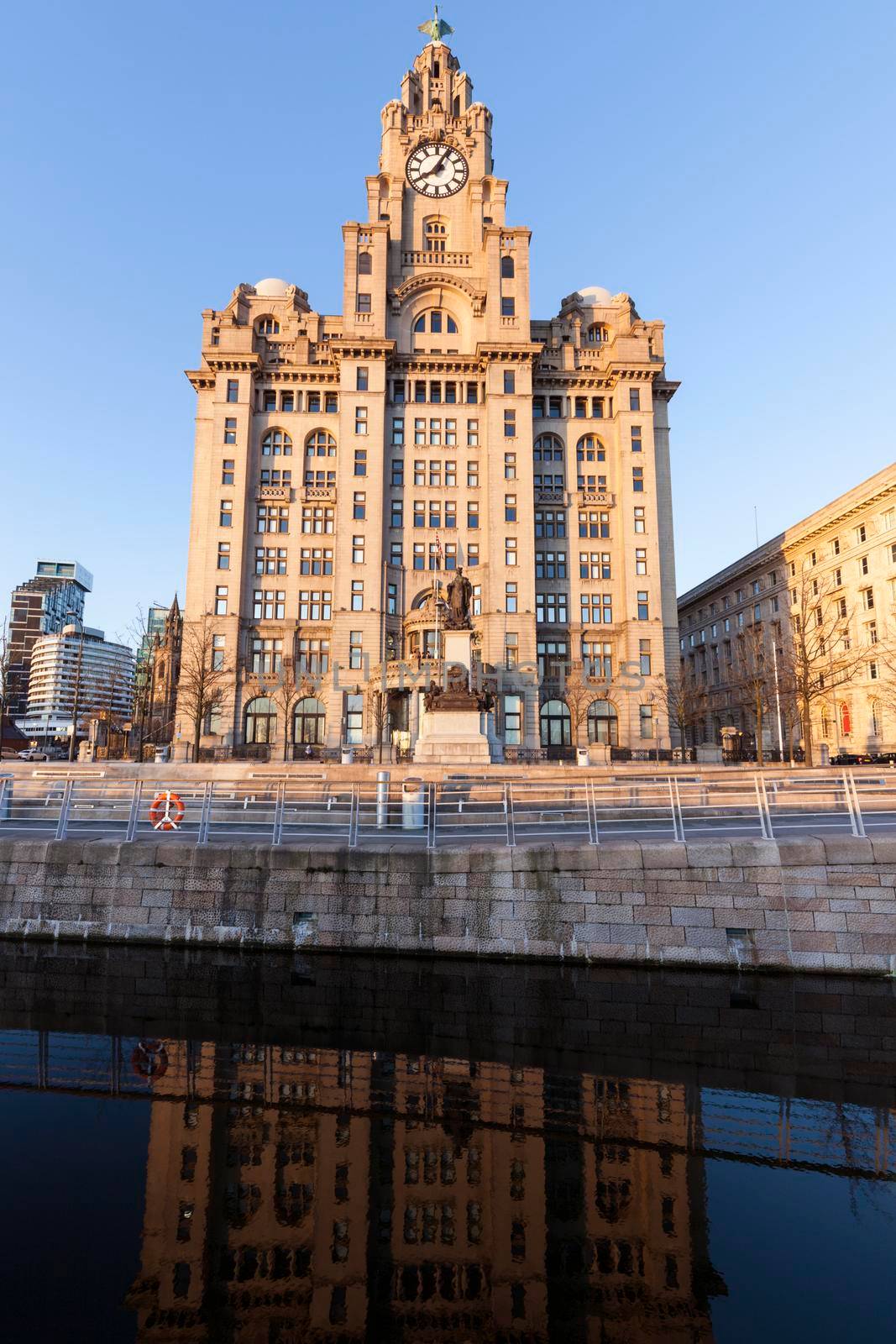 Royal Liver Building in  Liverpool, 
North West England, UK.