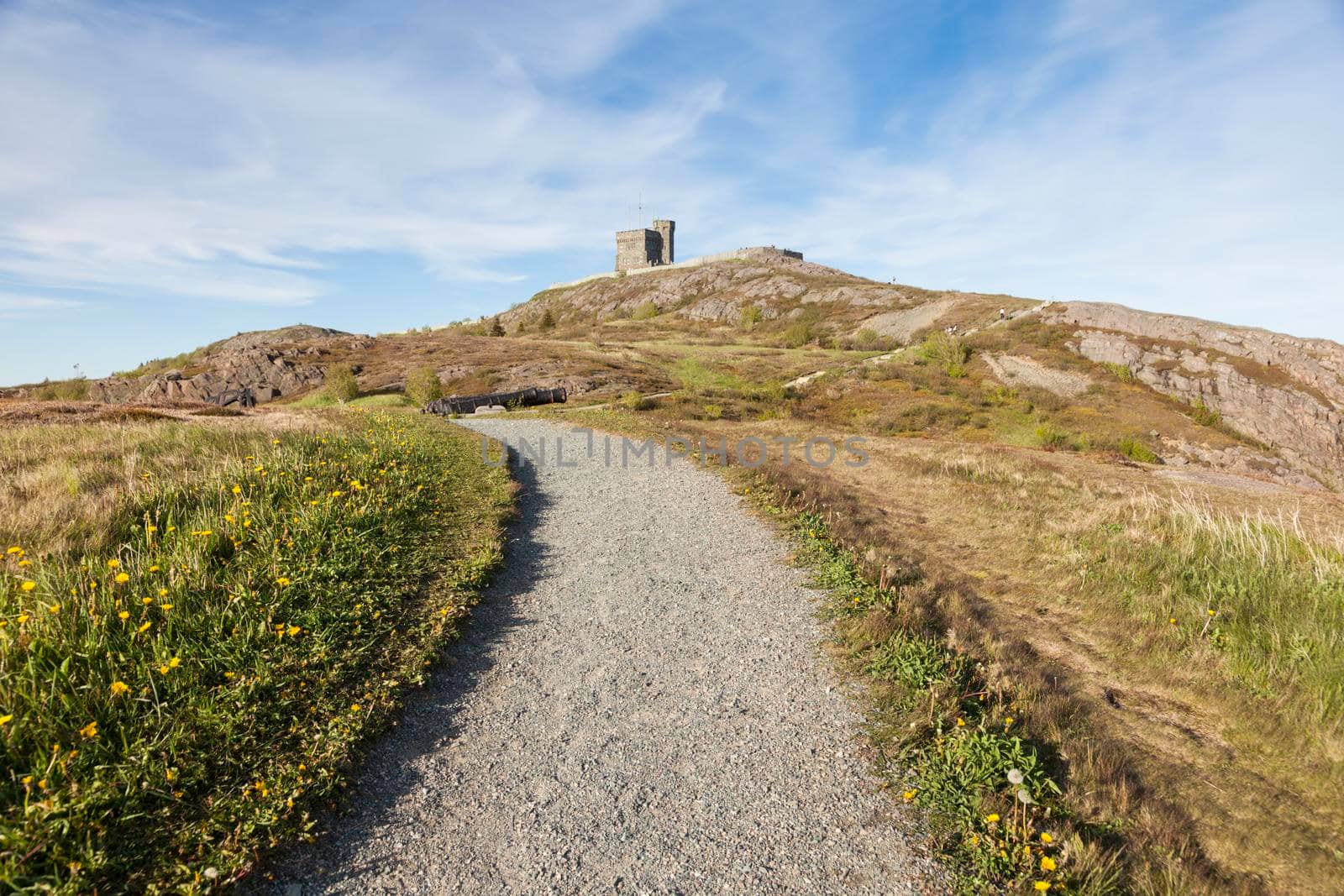 Cabot Tower on Signal Hill in St John's, Newfoundland. St. John's, Newfoundland and Labrador, Canada.