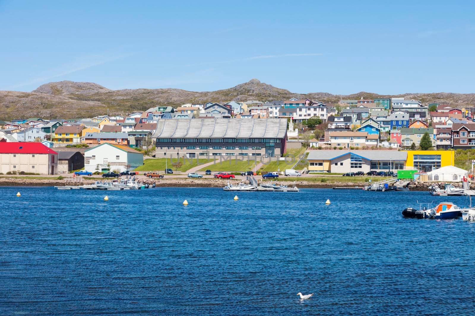 Saint Pierre panorama. Saint Pierre, Saint Pierre and Miquelon.