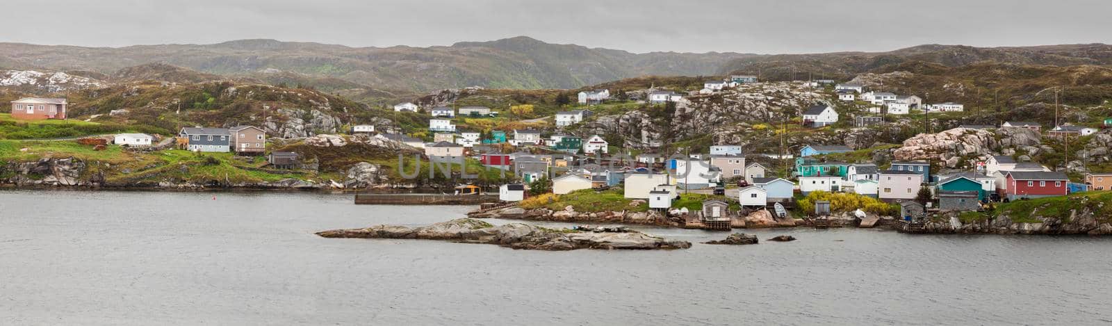 Panorama of Rose Blanche, Newfoundland. St. John's, Newfoundland and Labrador, Canada.