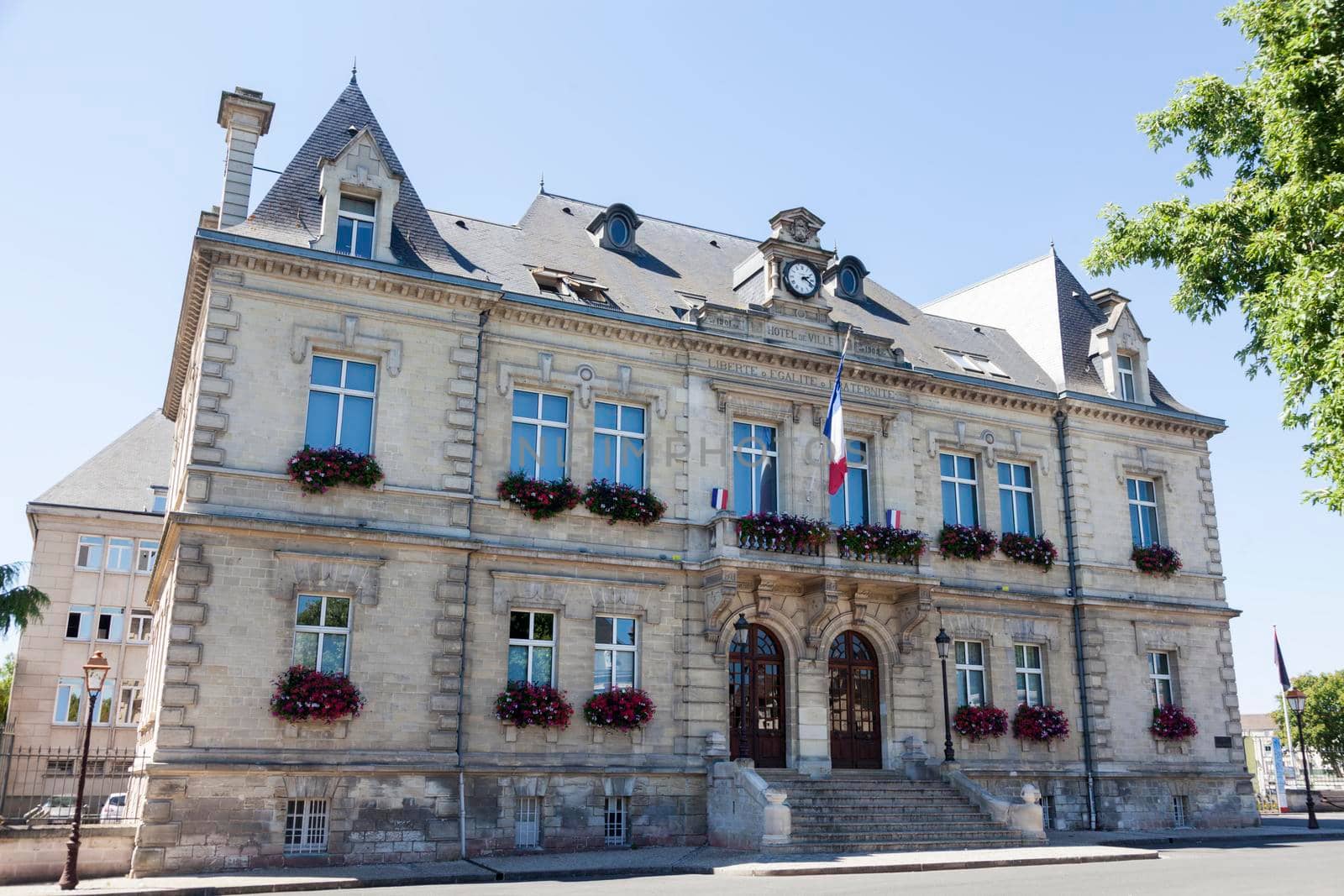 Creil City Hall. Creil, Hauts-de-France, France.