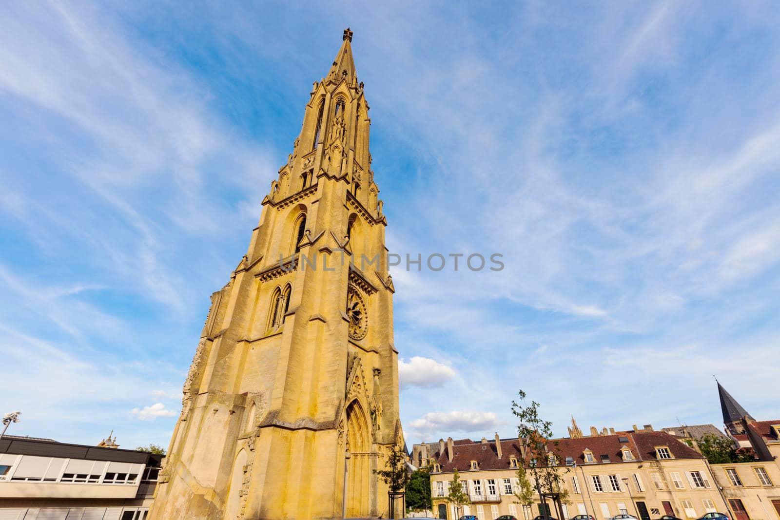 Temple de Garnison in Metz. Metz, Grand Est, France.