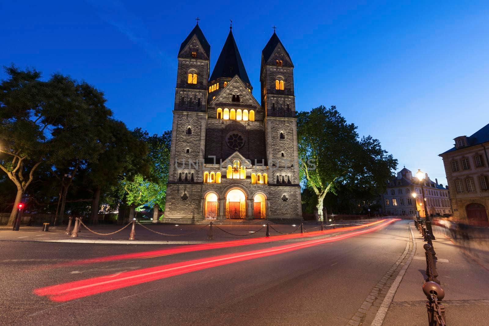 New Protestant Church in Metz. Metz, Grand Est, France.