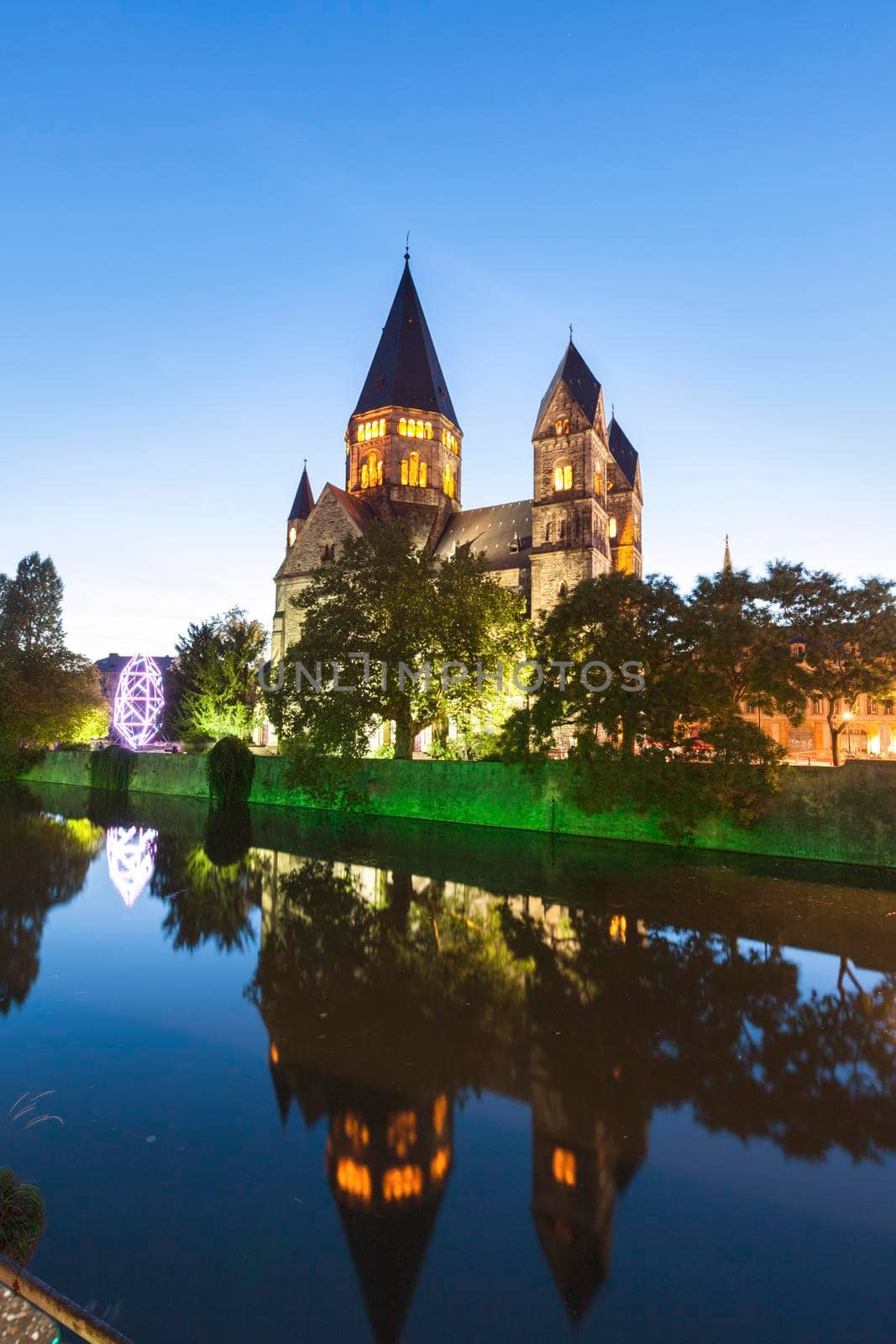 New Protestant Church in Metz. Metz, Grand Est, France.