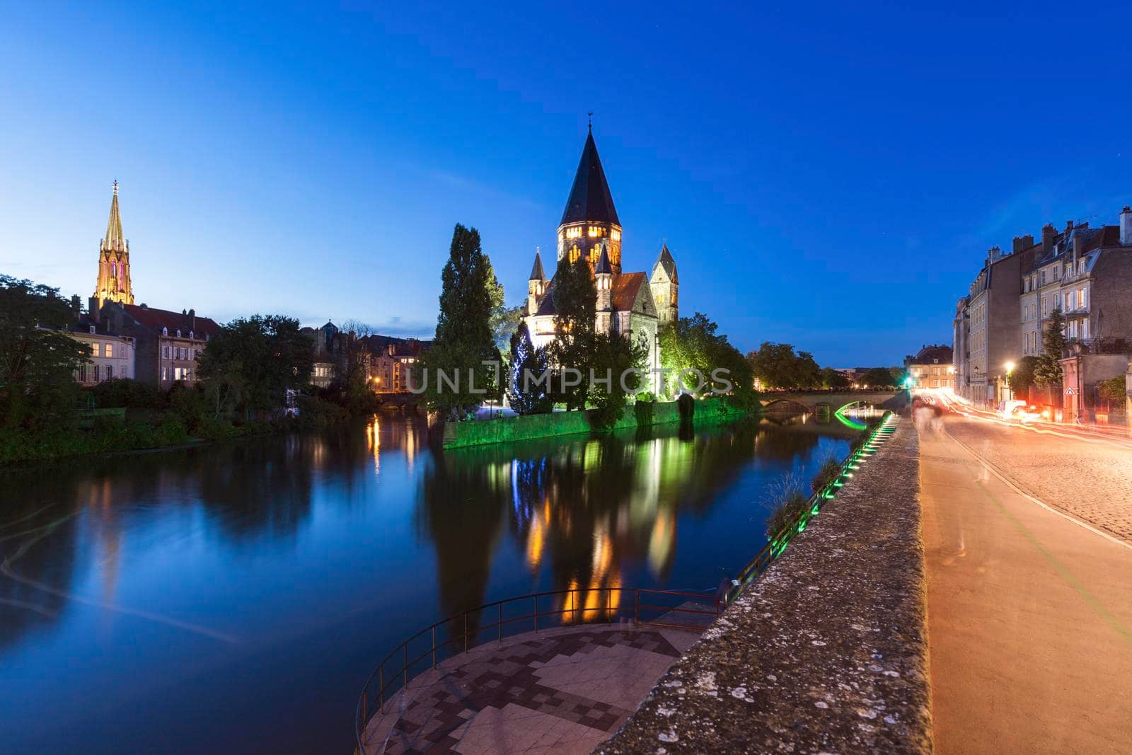 New Protestant Church in Metz. Metz, Grand Est, France.