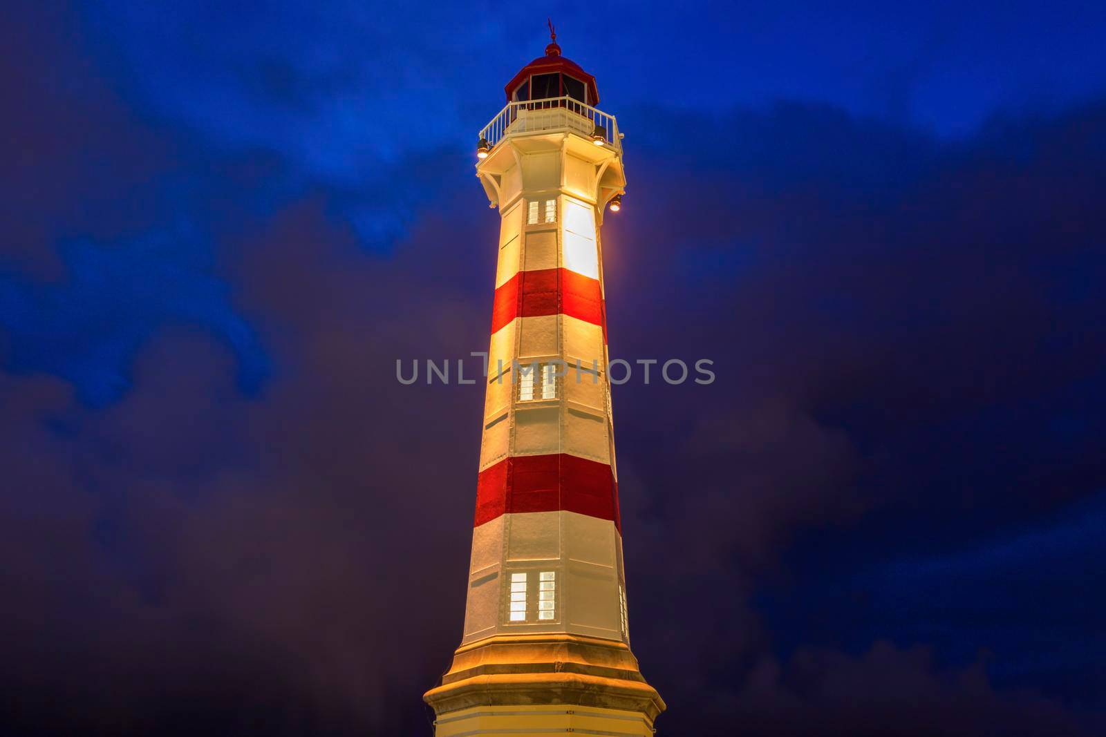Lighthouse in Malmo. Malmo, Scania, Sweden.