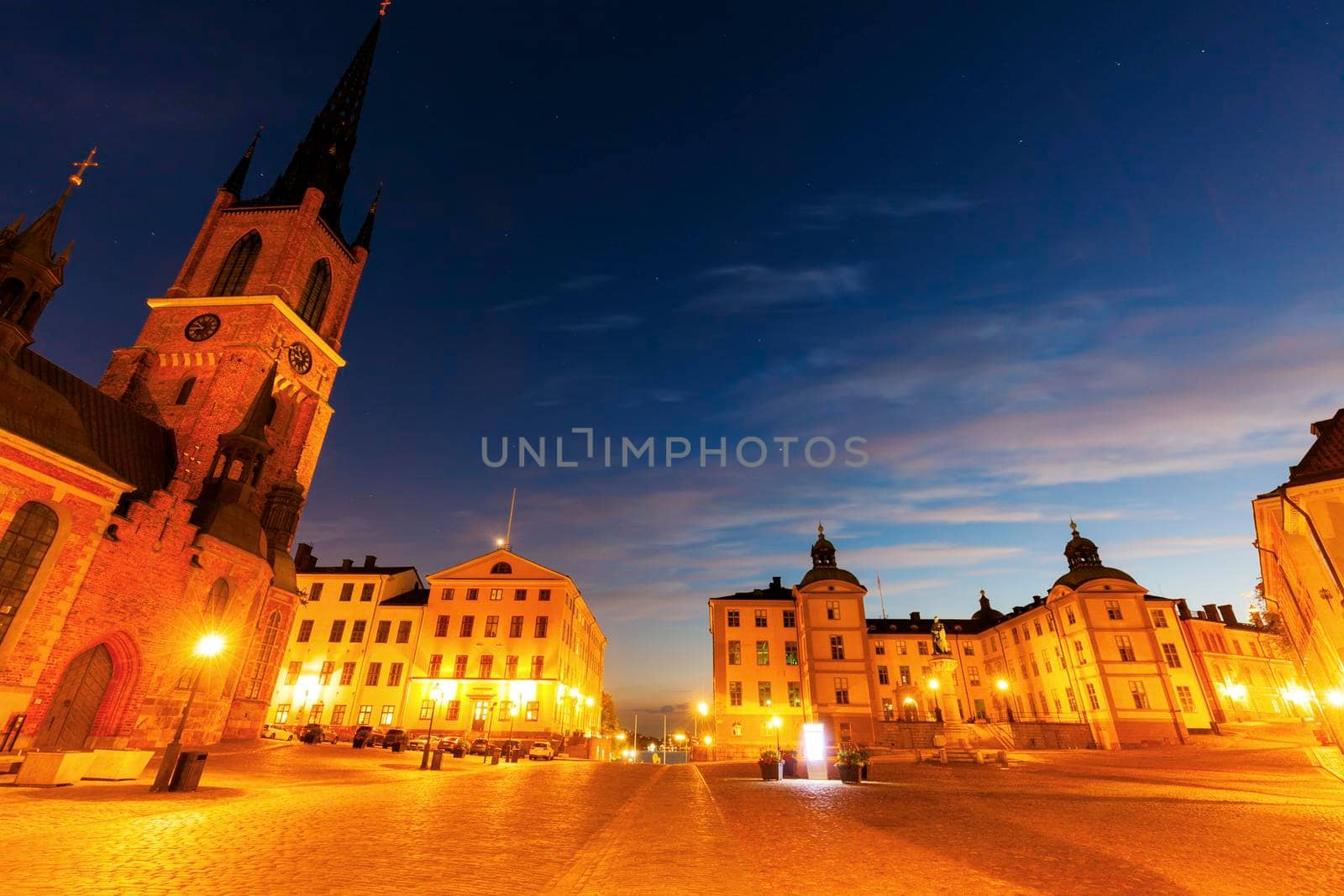 Riddarholmen Church in Stockholm. Stockholm, Sodermanland and Uppland, Sweden.