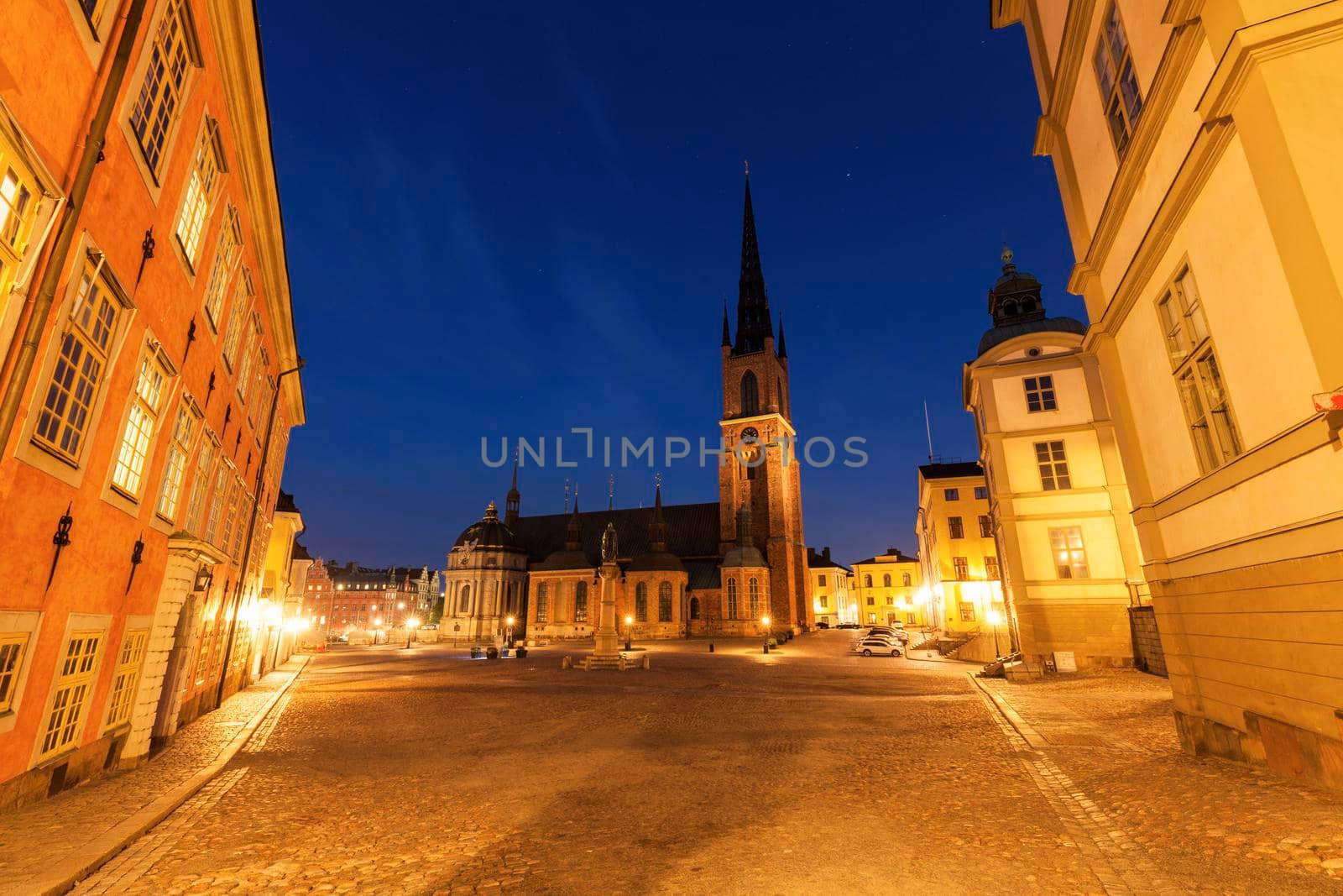 Riddarholmen Church in Stockholm. Stockholm, Sodermanland and Uppland, Sweden.