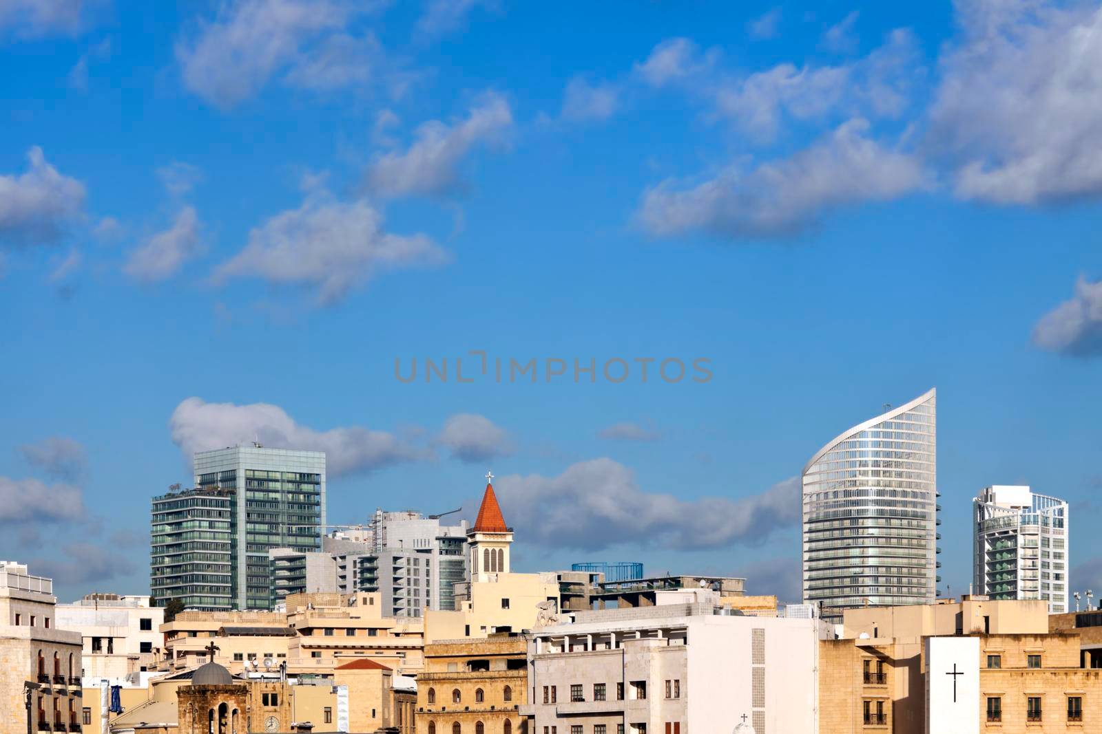 Panorama of Beirut, Lebanon. Beirut, Lebanon.