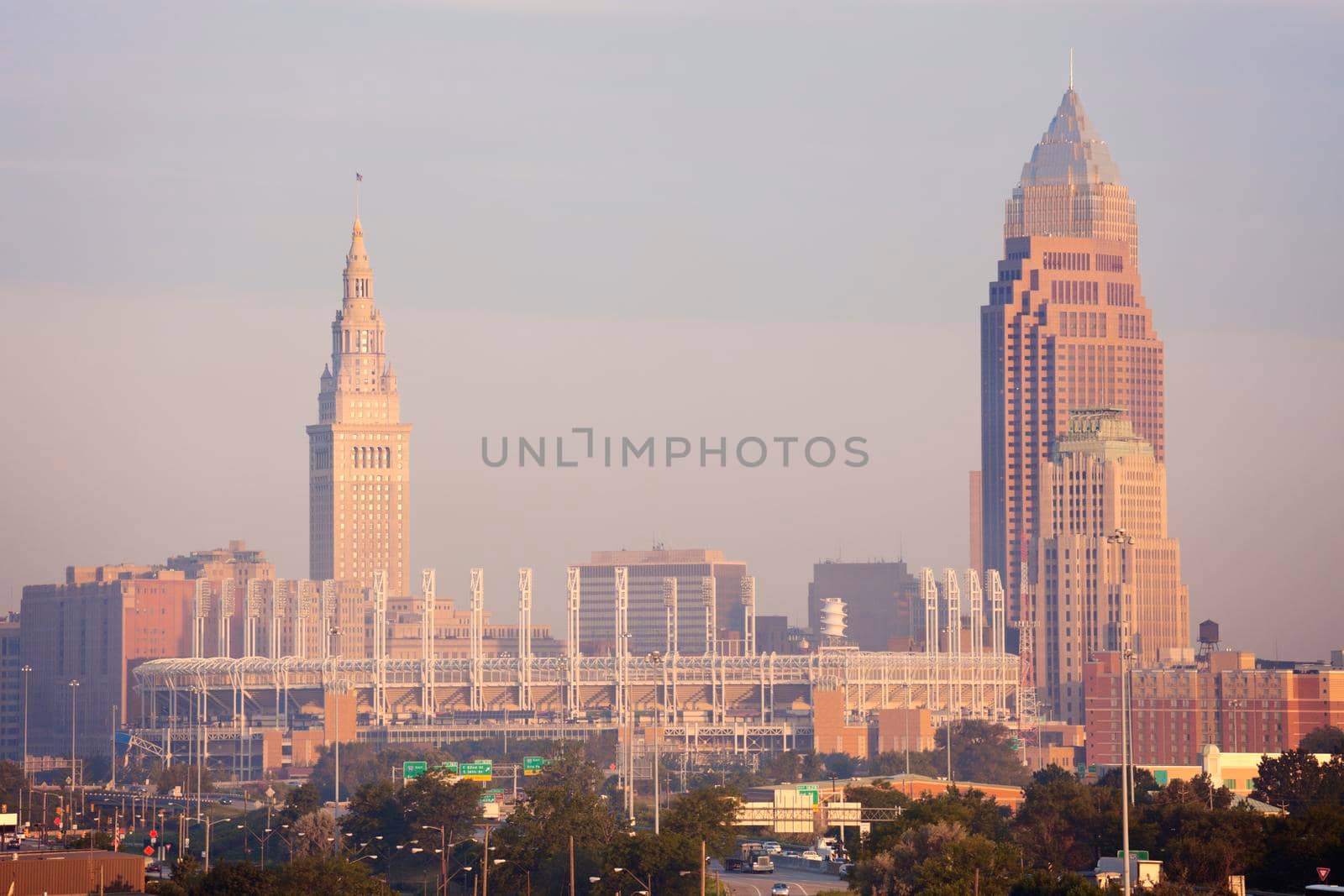 Morning in Cleveland. Cleveland, Ohio, USA.