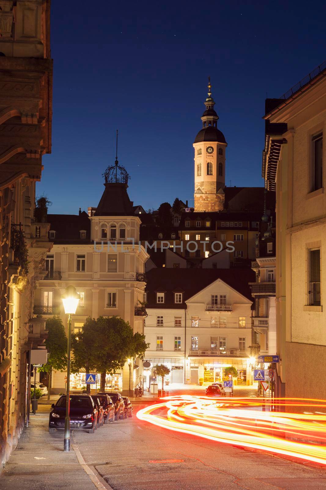 Stiftskirche in Baden-Baden. Baden-Baden, Baden-Wurttemberg, Germany.