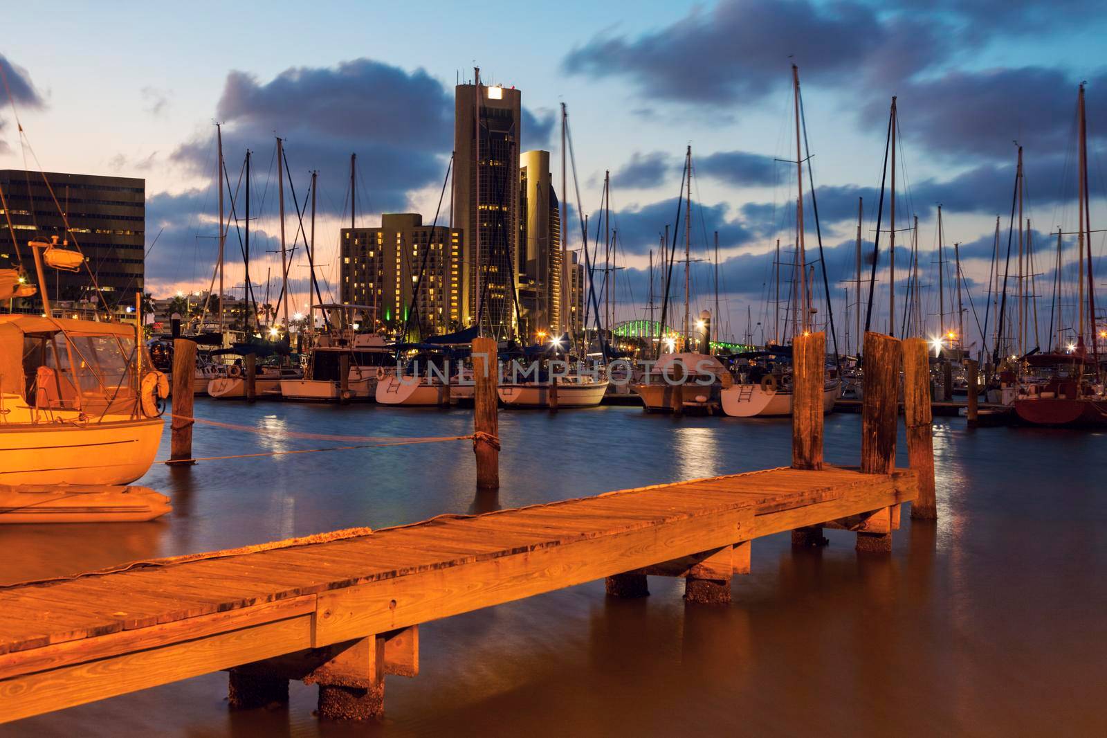 Architecture of Corpus Christi. Corpus Christi, Texas, USA.