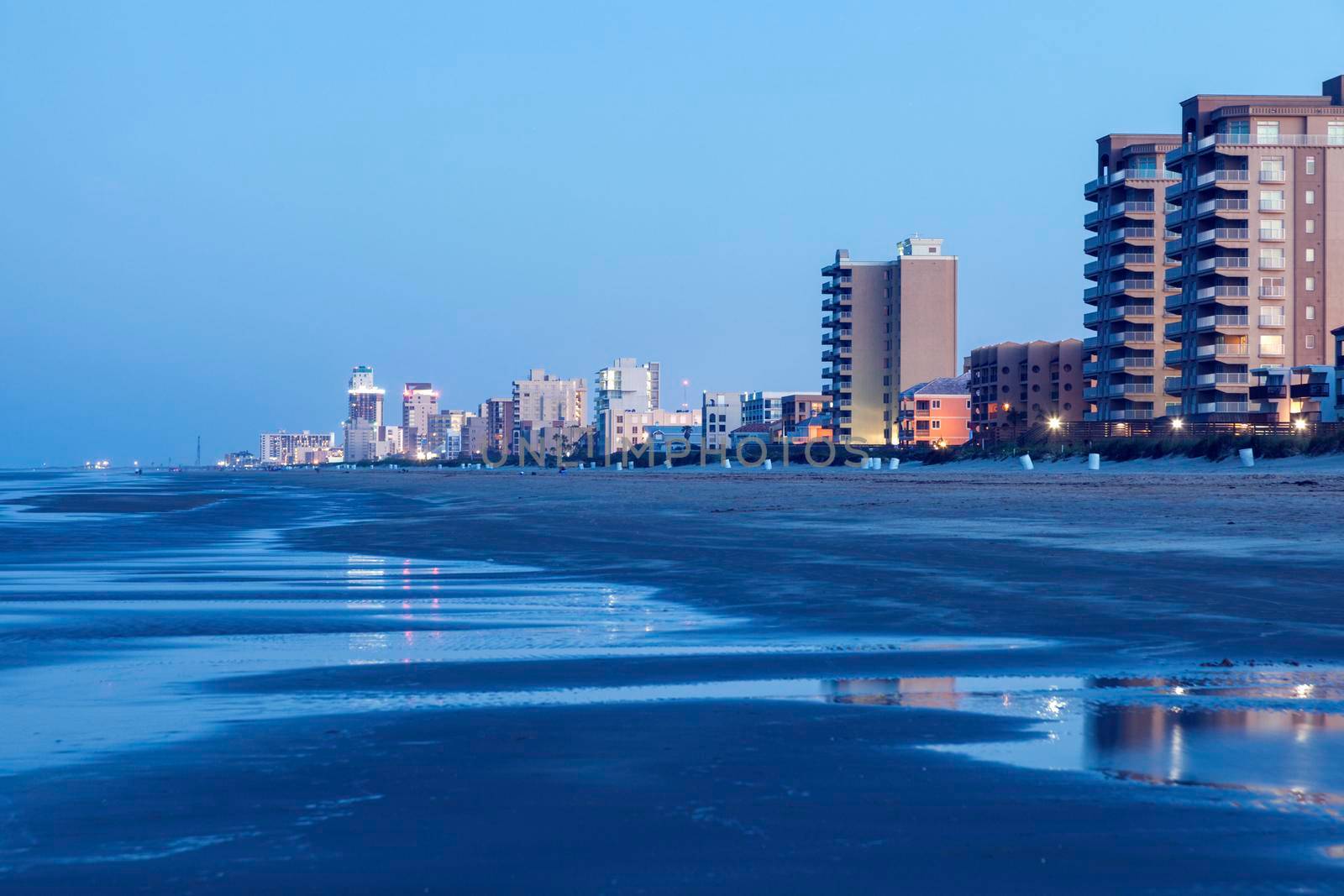Beach in South Padre Island, Texas. South Padre Island, Texas, USA.