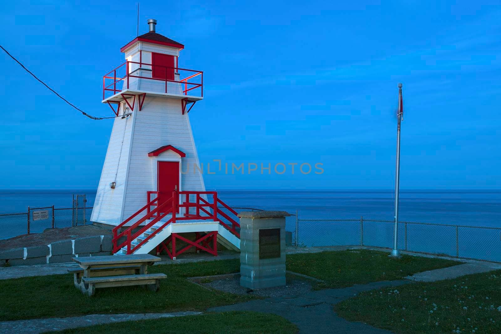 Fort Amherst Lighthouse in St. John's. St. John's, Newfoundland and Labrador, Canada.