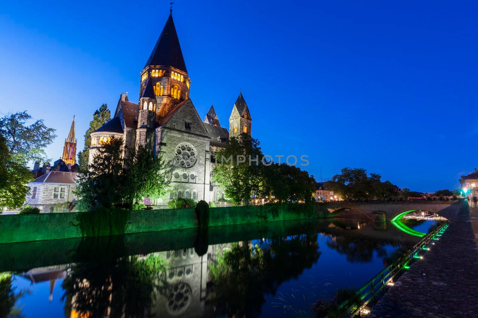 New Protestant Church in Metz. Metz, Grand Est, France.