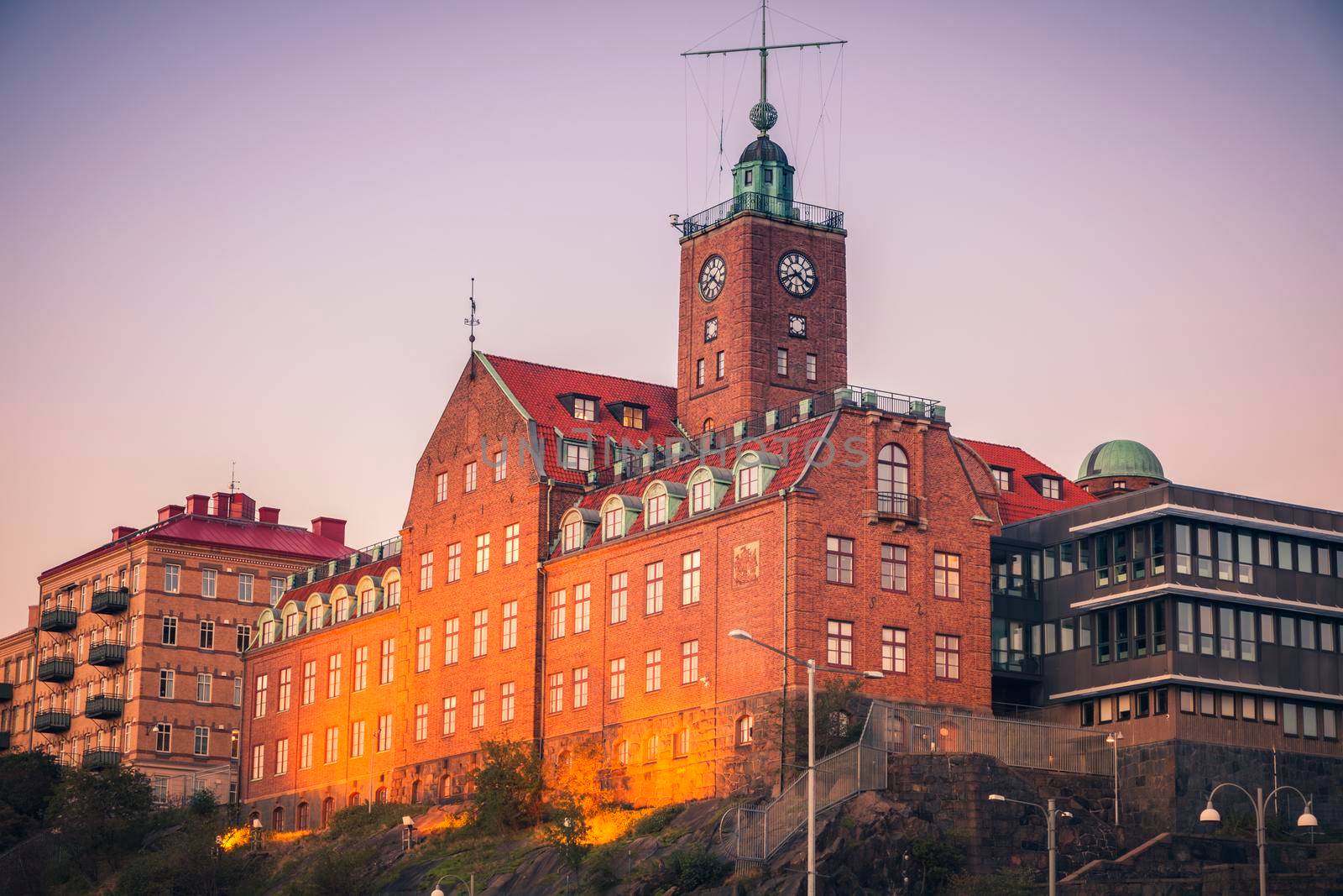 Panorama of Gothenburg. Gothenburg, Vasstergotland and Bohuslan, Sweden.