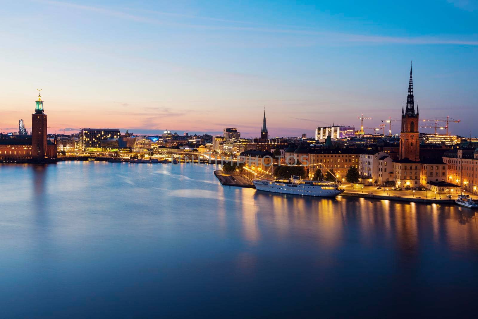 Panorama of Stockholm. Stockholm, Sodermanland and Uppland, Sweden.