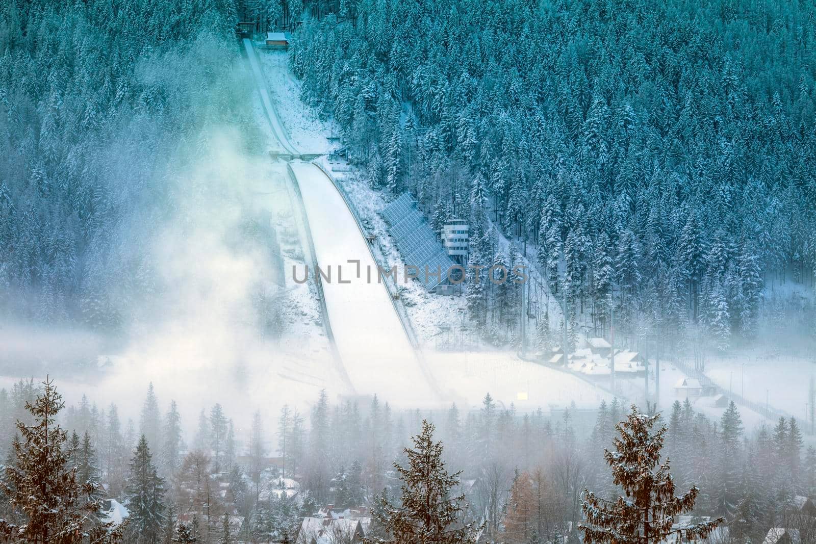Ski jump in Zakopane. Zakopane, Lesser Poland, Poland.