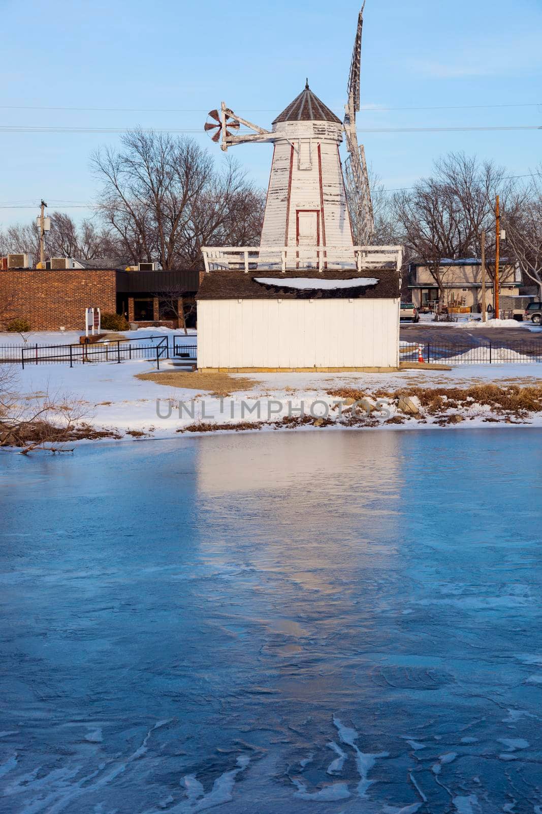 Kansas Friesen Mill in Hillsboro. Hillsboro, Kansas, USA.