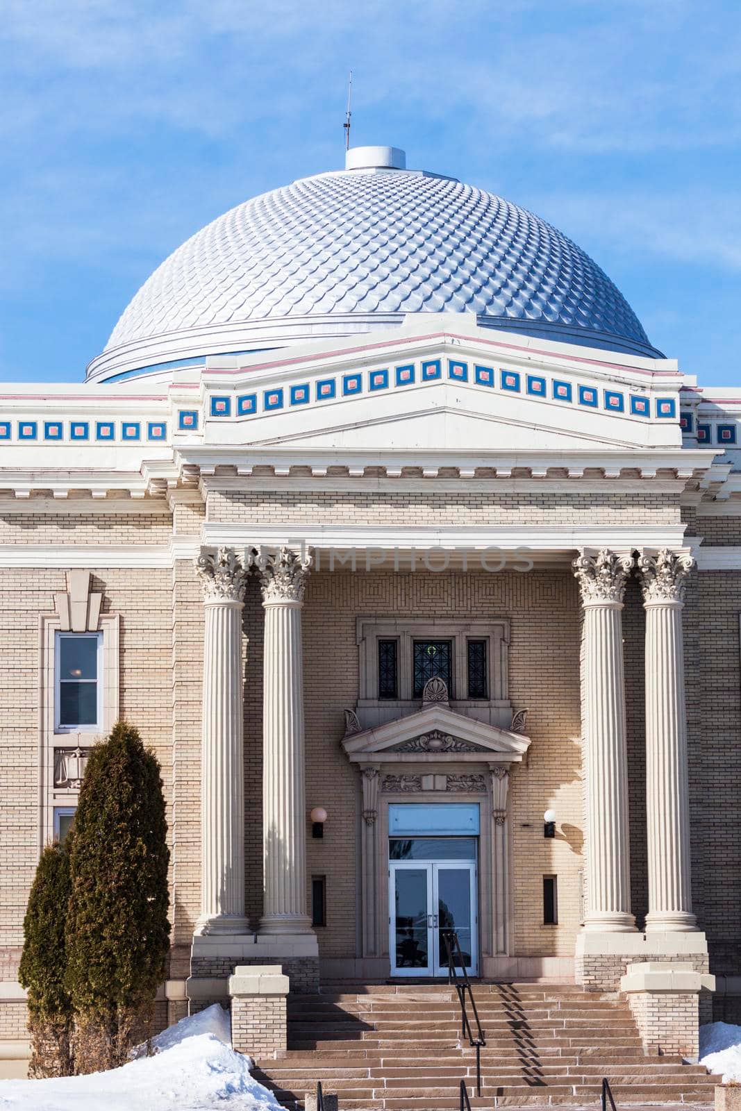 Lake County, Minnesota courthouse. Two Harbors, Minnesota, USA.