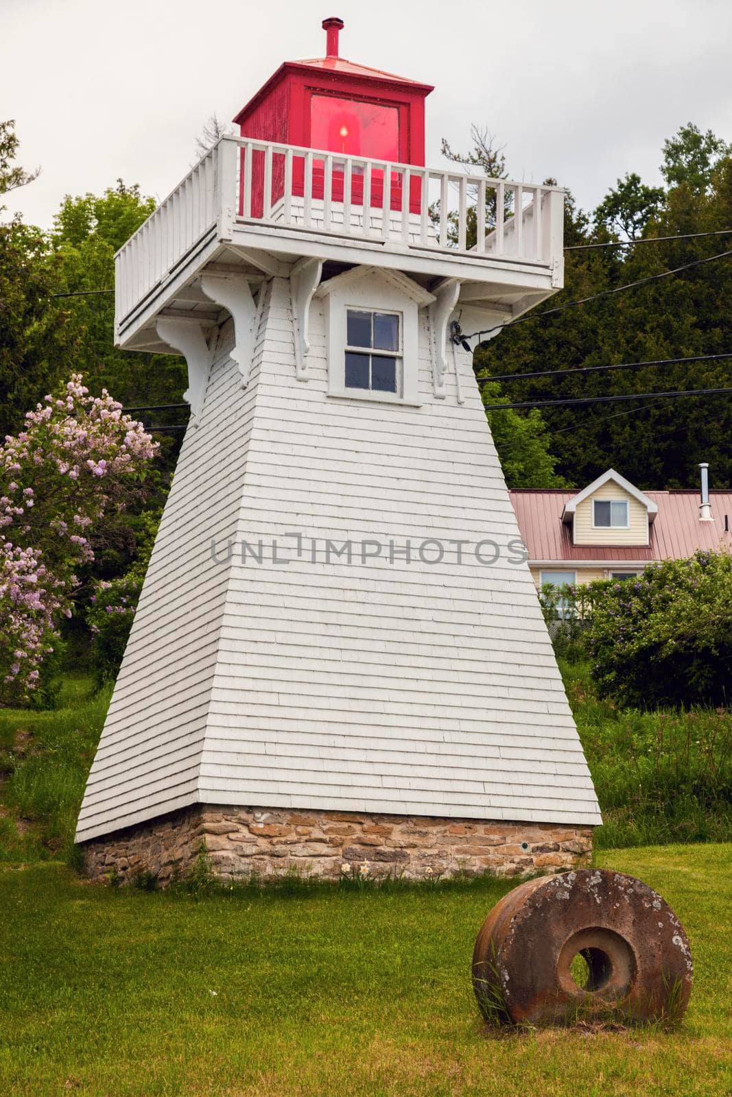 Kagawong Lighthouse on Manitoulin Island. Manitoulin Island, Ontario, Canada.
