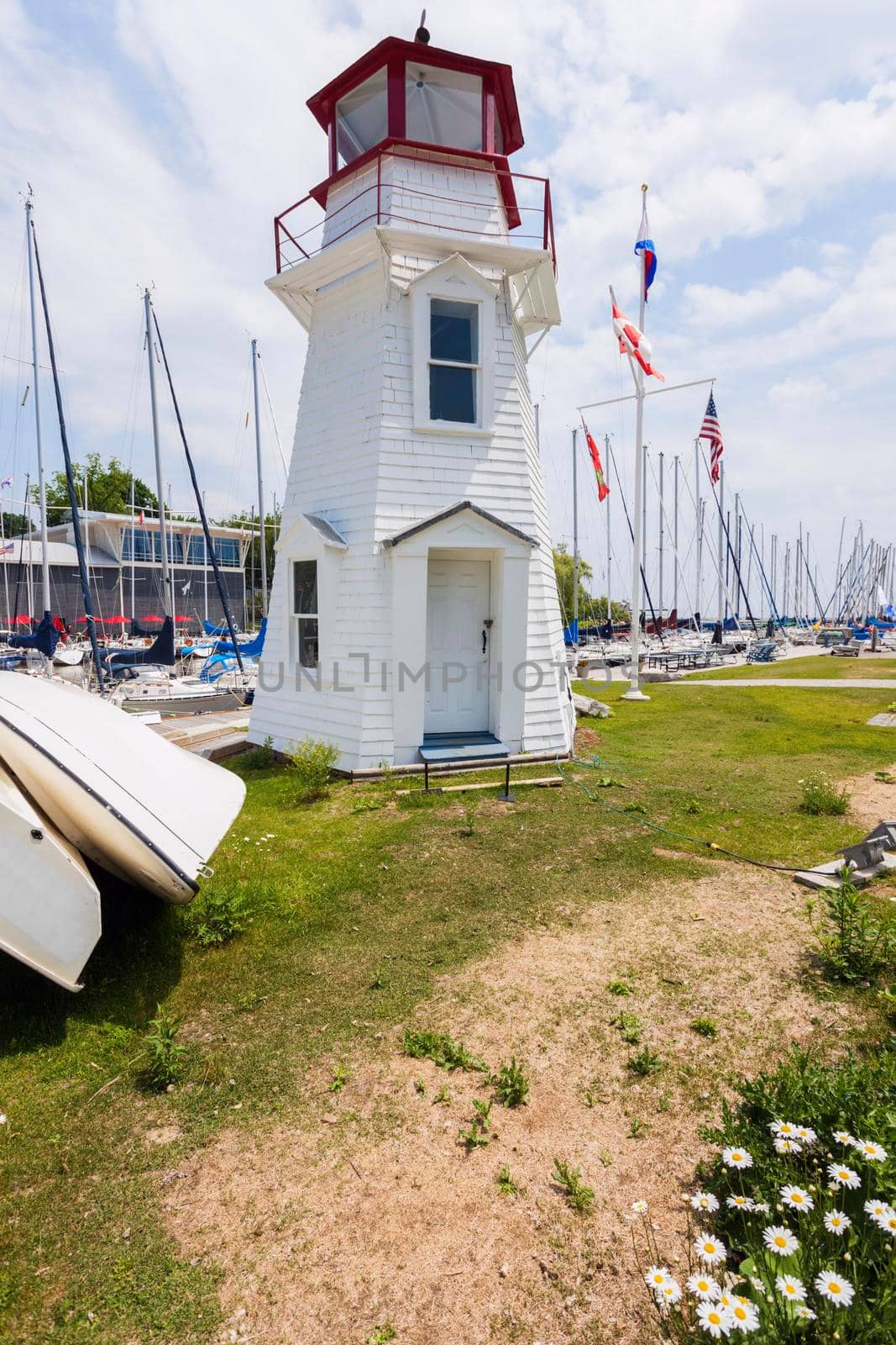 Oakville Lighthouse by Lake Ontario. Ontario, Canada.